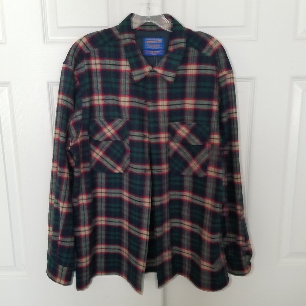 Pendleton Mens size L wool long sleeve shirt EUC